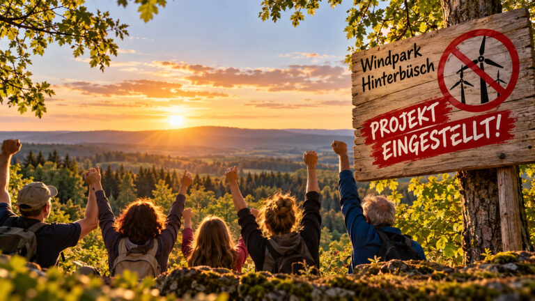 Windpark Hinterbüsch eingestellt – ein Grund zum Feiern!